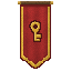 Gules, a key